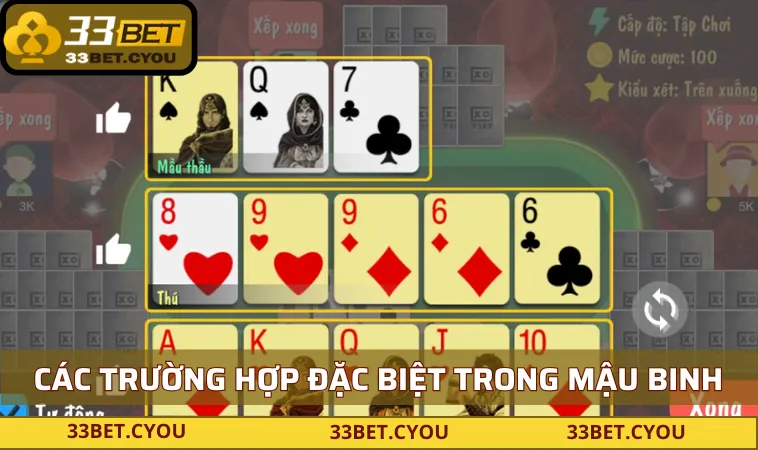 Các trường hợp đặc biệt khi chơi cần biết